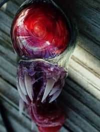 Image 3 of Twisted tongue pendant, Red Eye, ooak