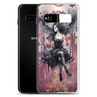 Image 4 of Dark Goth Fairy Maroon Clear Case for Samsung®