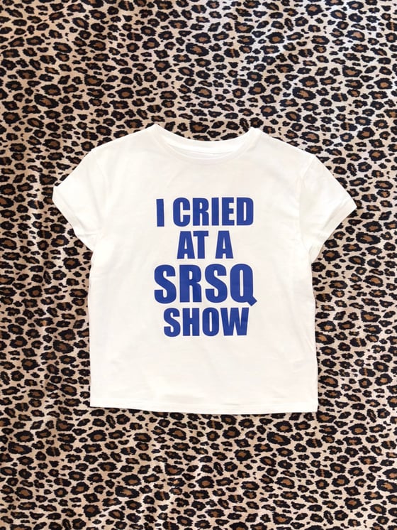 Image of I CRIED CROPTOP WHITE