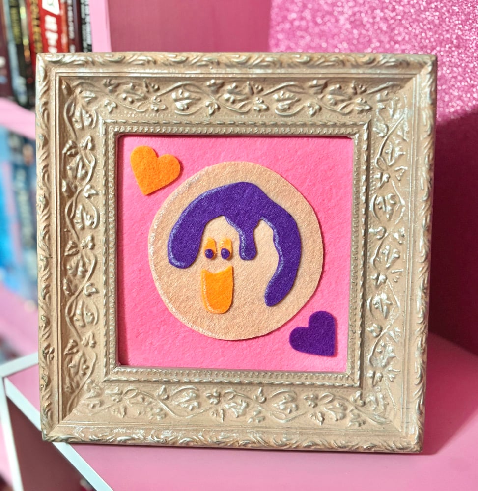 Image of Ghost Cookie Felt Art Piece