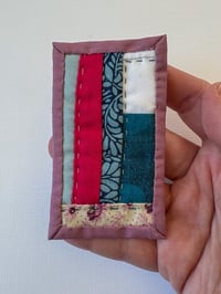 Image 2 of Business Card No. 1 - tiny art quilt