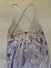 70s seashell low back maxi dress