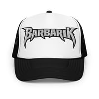 Image 4 of Barbarik Foam Trucker Black White