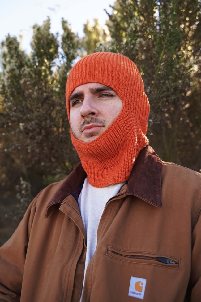 Hüntz Chop Balaclava Beanie - Orange