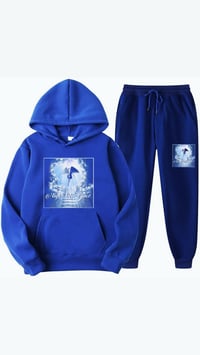 High Of Grace Blue Jogger Set