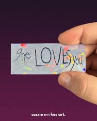 Image 1 of She Loves You Vinyl Sticker