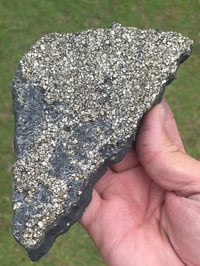 Image 1 of Shungite With Cubic Pyrite Double Sided Specimen #601
