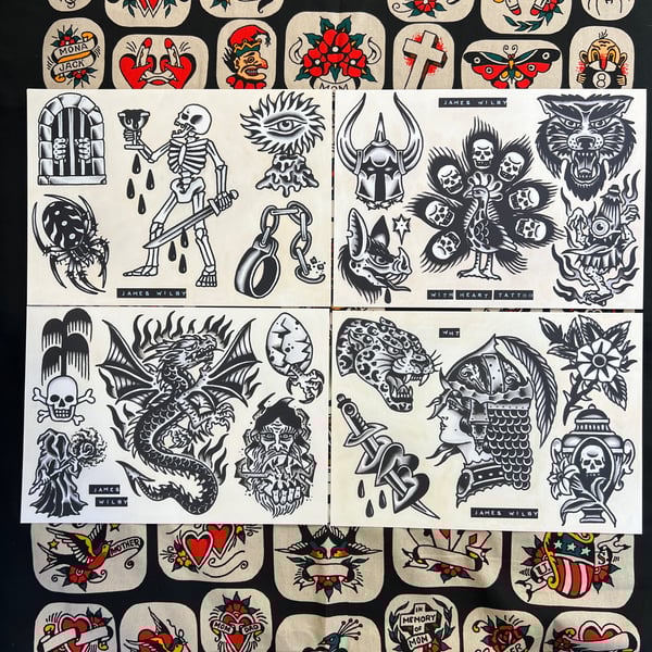 Image of Blackwork Flash set