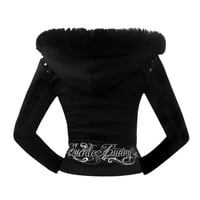 Image 2 of black starkissed hoodie *silver*