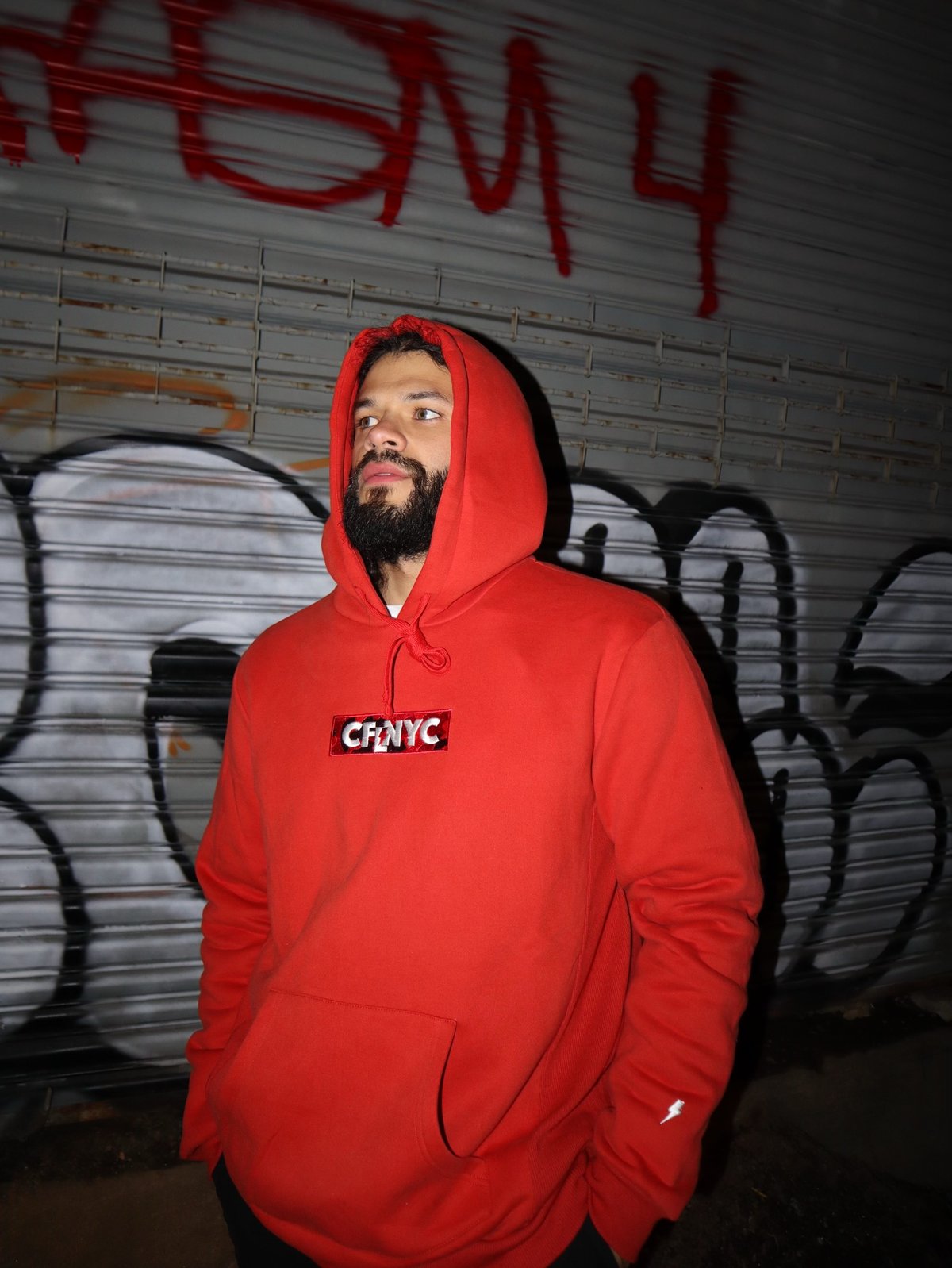 Image of Red Camouflage Box  Hoodie