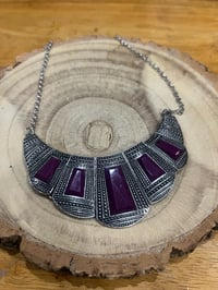 Image 1 of Purple bib necklace 