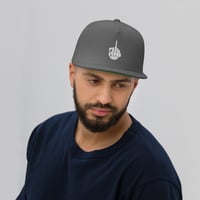 Image 3 of Middle finger Flat Bill Cap