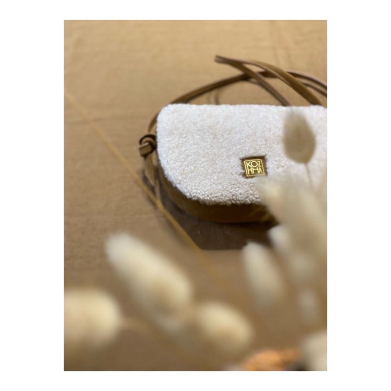 NATACHA  Agneau Lainé nubuck kaki