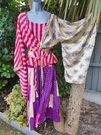 Image 8 of Zara Split Skirt- Purple Navy