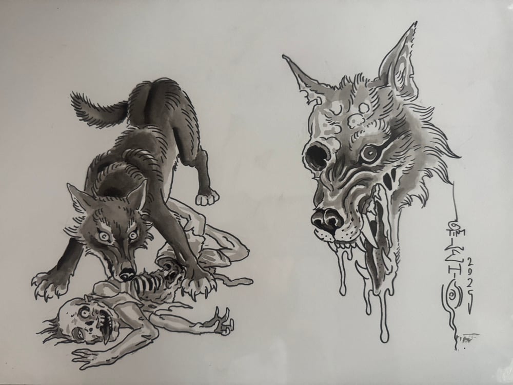 Image of Tim Lehi “Reapers & Wolves #171” Original Art