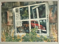 Image 3 of Watercolour on Paper of a Window View