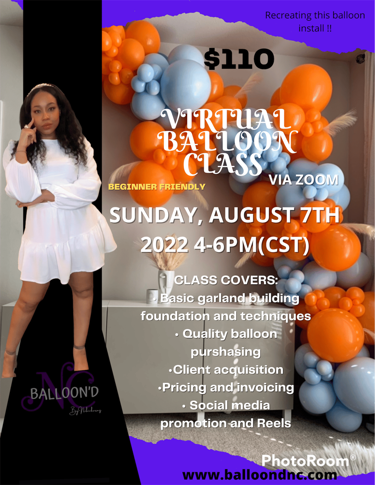 Image of Virtual class sign up via zoom