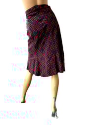 Image 6 of Seda Fashion Wool Midi Skirt by Catherina Hepfer Red & Grey Checked UK 10/12