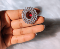 Image 2 of Purnima_American Diamond Adjustable Ring 