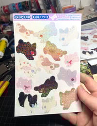 Image 1 of Jumping bunnies sticker sheet