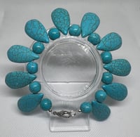 Turquoise Delight bead bracelet (size7)