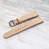 Image 4 of 18mm Chevre Strap In Natural