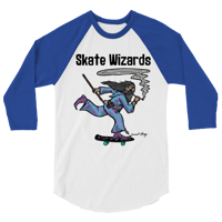 Image 1 of Skate Wizards Smoke Raglan