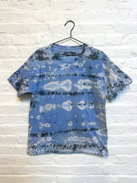 Image 1 of Krusty's Kustoms Aqua Striped Dyed Tee
