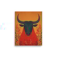 Image 2 of Spanish Bull Folk Art Print