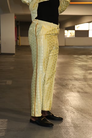 Image of The Sikani tux embroidery pants - gold 