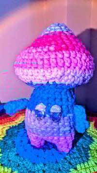 Image 4 of Moody Mushy Crochet Plushie 