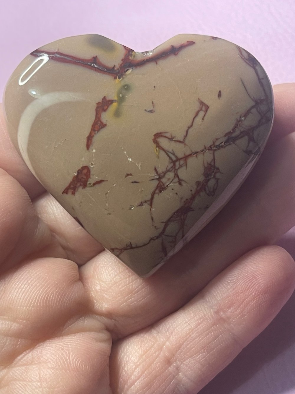 Image of Mookaite heart 1