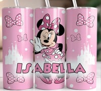 Minnie with bows 20oz tumbler