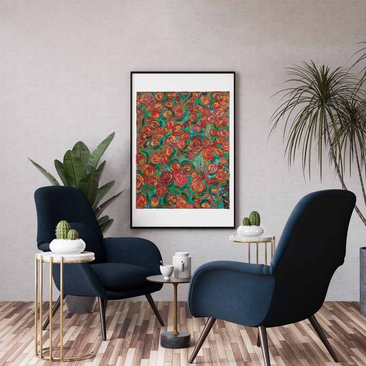 Image of Beauty Over the Cracks - Cover It With Flowers Collection - Open Edition Art Prints
