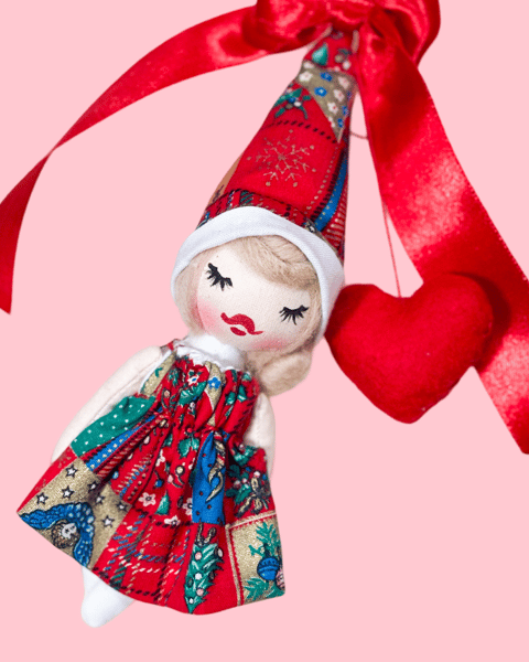 Image of ORNAMENT ELF ART DOLL #6