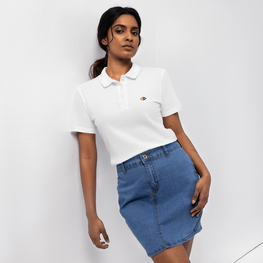 Cooey Eye Embroidered Women’s Polo shirt