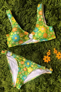 Image 2 of 60s Ring Bikini In Still Sunny Size L ready to ship
