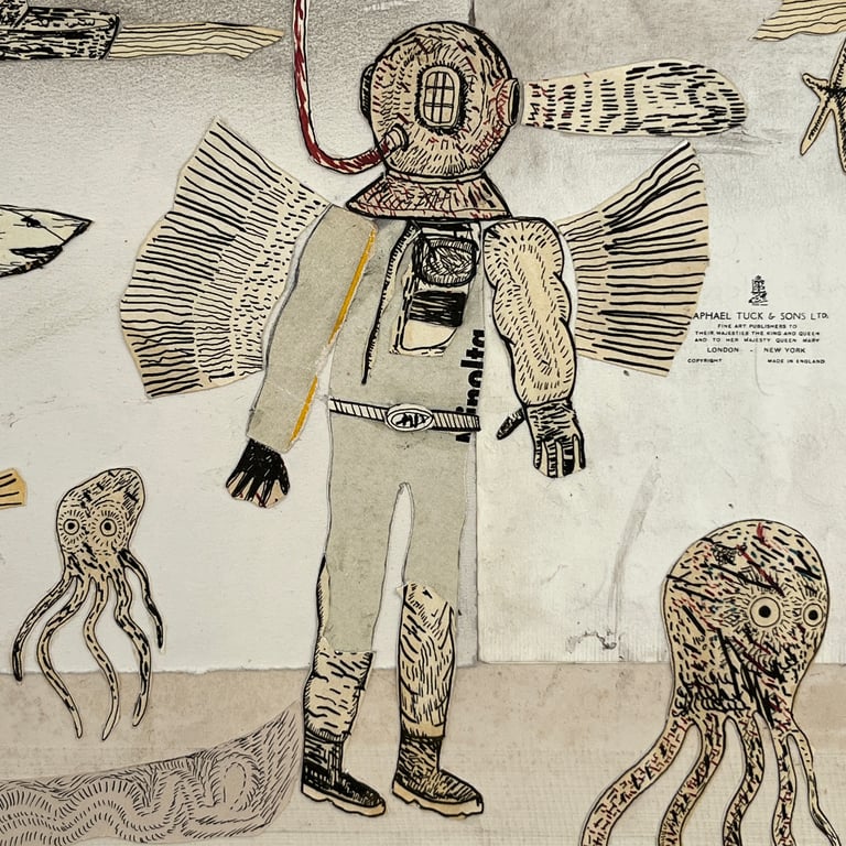 Deep Sea Diver Collage