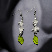 Elegant Rattlesnake Vert Earrings 