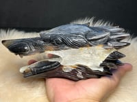 Image 8 of Wolf Agate Carving #2266