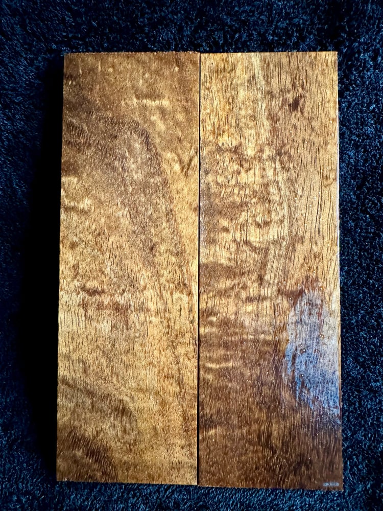 Image of Budget Curly Koa Knife Scales BK-51