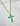 GREEN EMERALD GODDESS CROSS NECKLACE 