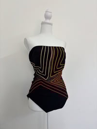 Image 1 of Vintage strapless swimsuit // L