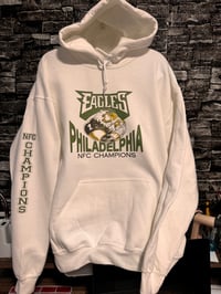 Image 2 of eagles hurts white hoodie