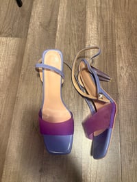 Image 1 of Purple clear sandals 