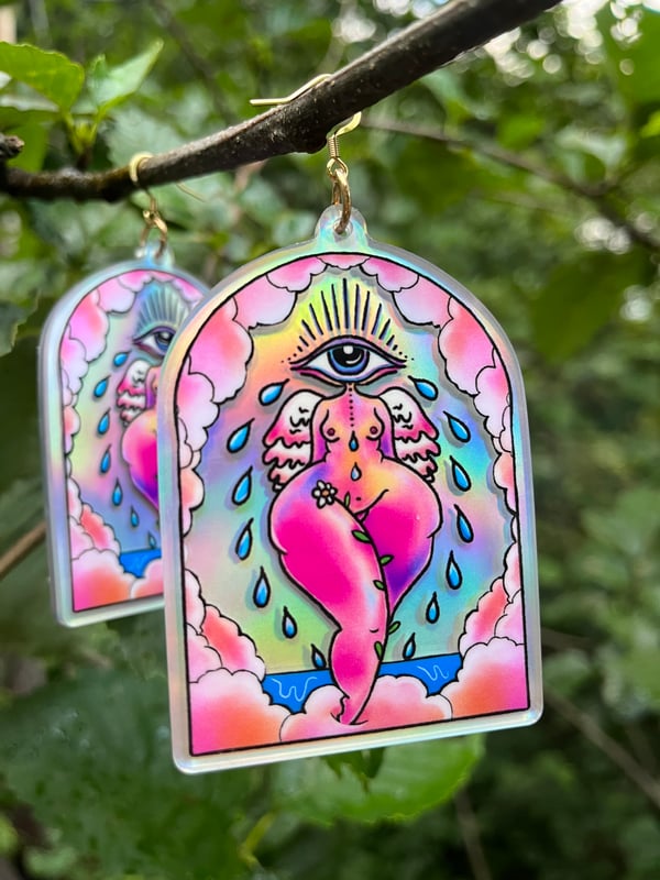 Image of Icon Holographic Acrylic Earrings  