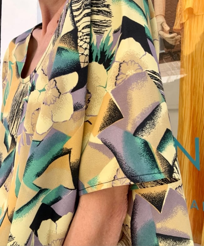 70´S PRINT PONCHO