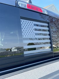 Image 3 of 2019+ Ram Sliding Window American Flag