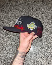 Image 5 of RED BRIM NAVY BLUE YANKEES CUSTOM FITTED 