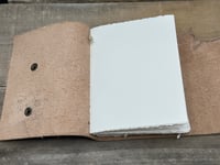 Image 5 of Medium Leather French Link Mottled Blank Book